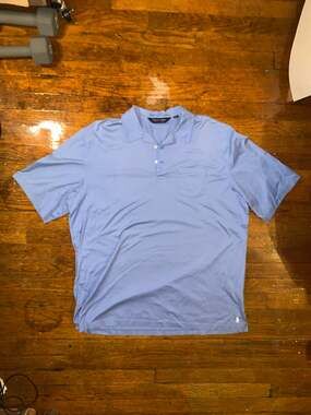 Polo Golf Ralph Lauren Polo Shirt XL Pima Cotton Blue Pocket Peru